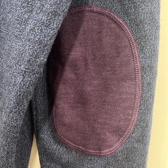 Sand Merino Wool Vneck Blue Sweater in Size CL - Picture 7 of 12